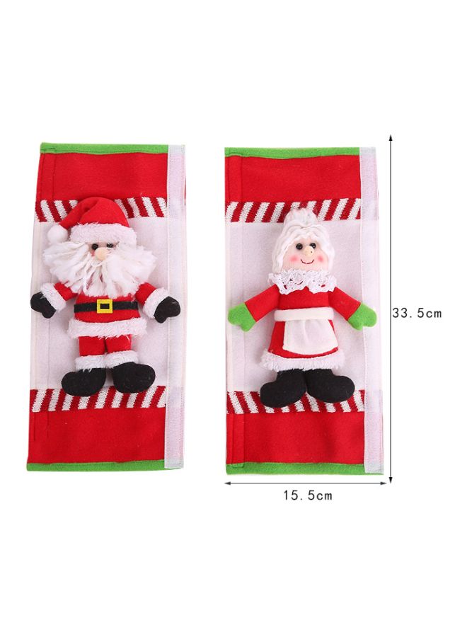 2-Piece Themed Refrigerator Handle Decorative Cover Set Multicolour 15.5 x 33.5cm - Image 3